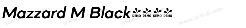 Mazzard M Black字体转换